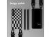 Selencia ﻿Coque design en silicone avec cordon amovible Samsung Galaxy S23 - Irregular Check Black