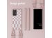 Selencia ﻿Coque design en silicone avec cordon amovible Samsung Galaxy A53 - Irregular Check Sand Pink