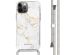 iMoshion Coque Design avec cordon iPhone 12 (Pro) - White Marble