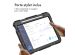 Accezz ﻿Coque arrière robuste avec bandoulière iPad Air 5 (2022) / Air 4 (2020) - Noir