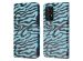 iMoshion ﻿Étui de téléphone portefeuille Design Samsung Galaxy A52(s) (5G/4G) - Black Blue Stripes