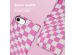 iMoshion ﻿Étui de téléphone portefeuille Design iPhone SE (2022 / 2020) / 8 / 7 / 6(s) - Retro Pink