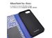 iMoshion ﻿Étui de téléphone portefeuille Design iPhone SE (2022 / 2020) / 8 / 7 / 6(s) - White Blue Stripes