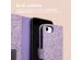 iMoshion ﻿Étui de téléphone portefeuille Design iPhone SE (2022 / 2020) / 8 / 7 / 6(s) - Purple White Flowers