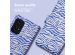 iMoshion ﻿Étui de téléphone portefeuille Design Samsung Galaxy A53 - White Blue Stripes