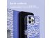 iMoshion ﻿Étui de téléphone portefeuille Design iPhone 12 (Pro) - White Blue Stripes