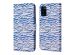 iMoshion ﻿Étui de téléphone portefeuille Design Samsung Galaxy A41 - White Blue Stripes