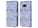iMoshion ﻿Étui de téléphone portefeuille Design Samsung Galaxy S8 - White Blue Stripes