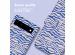 iMoshion ﻿Étui de téléphone portefeuille Design Google Pixel 6a - White Blue Stripes