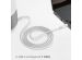 iMoshion ﻿Câble AUX - Câble audio 3,5 mm / Jack - Mâle vers mâle - 1 mètre - Blanc