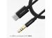 iMoshion ﻿Câble AUX - Câble audio 3,5 mm / Jack vers USB-C - Mâle vers USB-C - 1 mètre - Noir