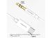 iMoshion ﻿Câble AUX - Câble audio 3,5 mm / Jack vers USB-C - Mâle vers USB-C - 1 mètre - Blanc