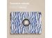 iMoshion Coque tablette Design rotatif à 360° iPad 6 (2018) / iPad 5 (2017) / Air 2 (2014) / Air 1 (2013)- White Blue Stripes