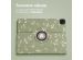 iMoshion Coque tablette Design rotatif à 360° iPad Pro 12.9 (2018 / 2020 / 2021 / 2022) - Green Flowers