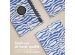 iMoshion Coque tablette Design rotatif à 360° Samsung Galaxy Tab S9 Plus - White Blue Stripes