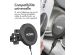 Accezz Support de téléphone pour voiture - MagSafe - Chargeur sans fil - Universel - Grille de ventilation - Noir
