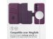 Accezz Étui de téléphone portefeuille en cuir 2-en-1 avec MagSafe Samsung Galaxy S24 - Heath Purple