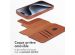 Accezz Étui de téléphone portefeuille en cuir 2-en-1 avec MagSafe iPhone 15 Pro - Sienna Brown