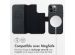 Accezz Étui de téléphone portefeuille en cuir 2-en-1 avec MagSafe iPhone 15 Pro Max - Onyx Black