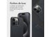Accezz Étui de téléphone portefeuille en cuir 2-en-1 avec MagSafe iPhone 15 Pro Max - Onyx Black