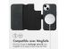 Accezz Étui de téléphone portefeuille en cuir 2-en-1 avec MagSafe iPhone 14 - Onyx Black