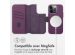 Accezz Étui de téléphone portefeuille en cuir 2-en-1 avec MagSafe iPhone 14 Pro - Heath Purple