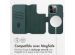 Accezz Étui de téléphone portefeuille en cuir 2-en-1 avec MagSafe iPhone 14 Pro - Cedar Green