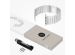 Selencia Bracelet à maillons en acier inoxydable Apple Watch Series 1-9 / SE / Ultra (2) - 42/44/45/49 mm - Argent