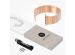 Selencia Bracelet à maillons en acier inoxydable Apple Watch Series 1-9 / SE / Ultra (2) - 42/44/45/49 mm - Rose Dorée
