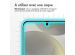 Accezz Protection d'écran en verre trempé Samsung Galaxy S24 - Transparent