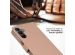 Selencia Étui de téléphone portefeuille en cuir véritable Samsung Galaxy A15 (5G/4G) - Dusty Pink
