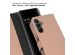 Selencia Étui de téléphone portefeuille en cuir véritable Samsung Galaxy A15 (5G/4G) - Dusty Pink