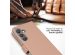 Selencia Étui de téléphone portefeuille en cuir véritable Samsung Galaxy S24 - Dusty Pink