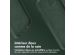 Accezz Coque arrière en cuir avec MagSafe iPhone 12 (Pro) - Cedar Green