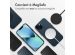 Accezz Coque arrière en cuir avec MagSafe iPhone 13 - Nightfall Blue