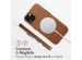 Accezz Coque arrière en cuir avec MagSafe iPhone 13 - Sienna Brown