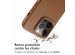 Accezz Coque arrière en cuir avec MagSafe iPhone 14 Pro - Sienna Brown