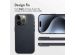 Accezz Coque arrière en cuir avec MagSafe iPhone 15 Pro - Onyx Black