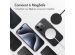 Accezz Coque arrière en cuir avec MagSafe iPhone 15 Pro - Onyx Black