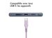 iMoshion Braided USB-C vers câble USB - 2 mètre - Lilas