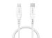 iMoshion ﻿Câble Lightning vers USB-C - Non MFi - Textile tressé - 1,5 mètre - Blanc