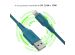 iMoshion ﻿Câble Lightning vers USB - Non MFi - Textile tressé - 2 mètre - Bleu foncé