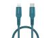 iMoshion ﻿Câble Lightning vers USB-C - Non MFi - Textile tressé - 1 mètre - Bleu foncé