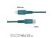 iMoshion ﻿Câble Lightning vers USB-C - Non MFi - Textile tressé - 2 mètre - Bleu foncé