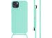 iMoshion ﻿Coque en silicone avec cordon iPhone 15 Plus - Menthe verte
