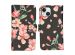 iMoshion Design Softcase Bookcase iPhone 15 - Blossom Black