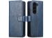 iMoshion Étui de téléphone portefeuille Luxe Samsung Galaxy Z Fold 5 - Bleu foncé