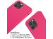 iMoshion ﻿Coque en silicone avec cordon iPhone 12 (Pro) - Rose Fluo