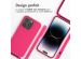 iMoshion ﻿Coque en silicone avec cordon iPhone 14 Pro - Rose Fluo