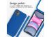 iMoshion ﻿Coque en silicone avec cordon iPhone 11 - Bleu